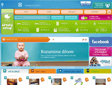 Tablet Screenshot of detsky-eshop.cz